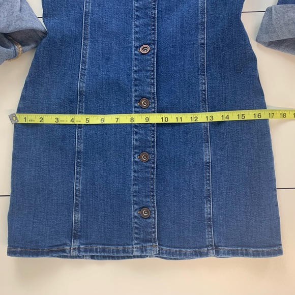 Zara Authentic Denim by TRF Women’s Denim Button Closure Mini Dress Size Small - Picture 10 of 16
